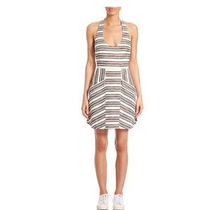 ALC white and gold halter dress, size 2, barely worn